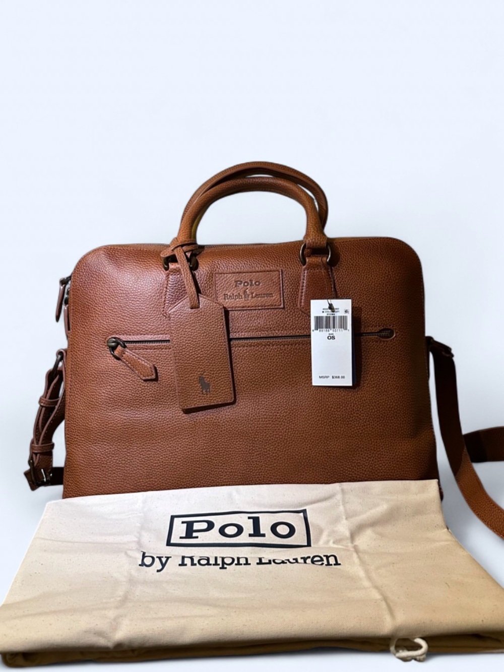 Polo by Ralph Lauren Brown Leather Briefcase - Picture 4 of 10